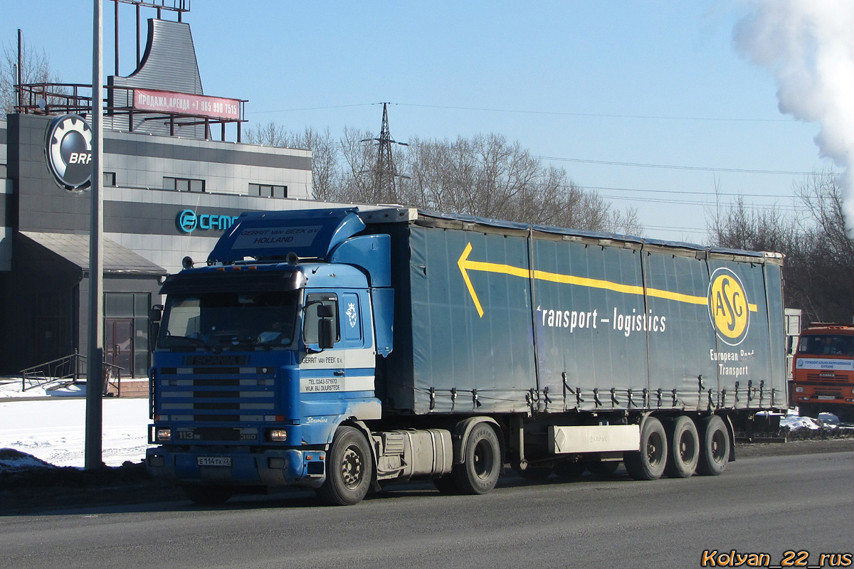 Алтайский край, № Е 114 ТХ 22 — Scania (III) R113M