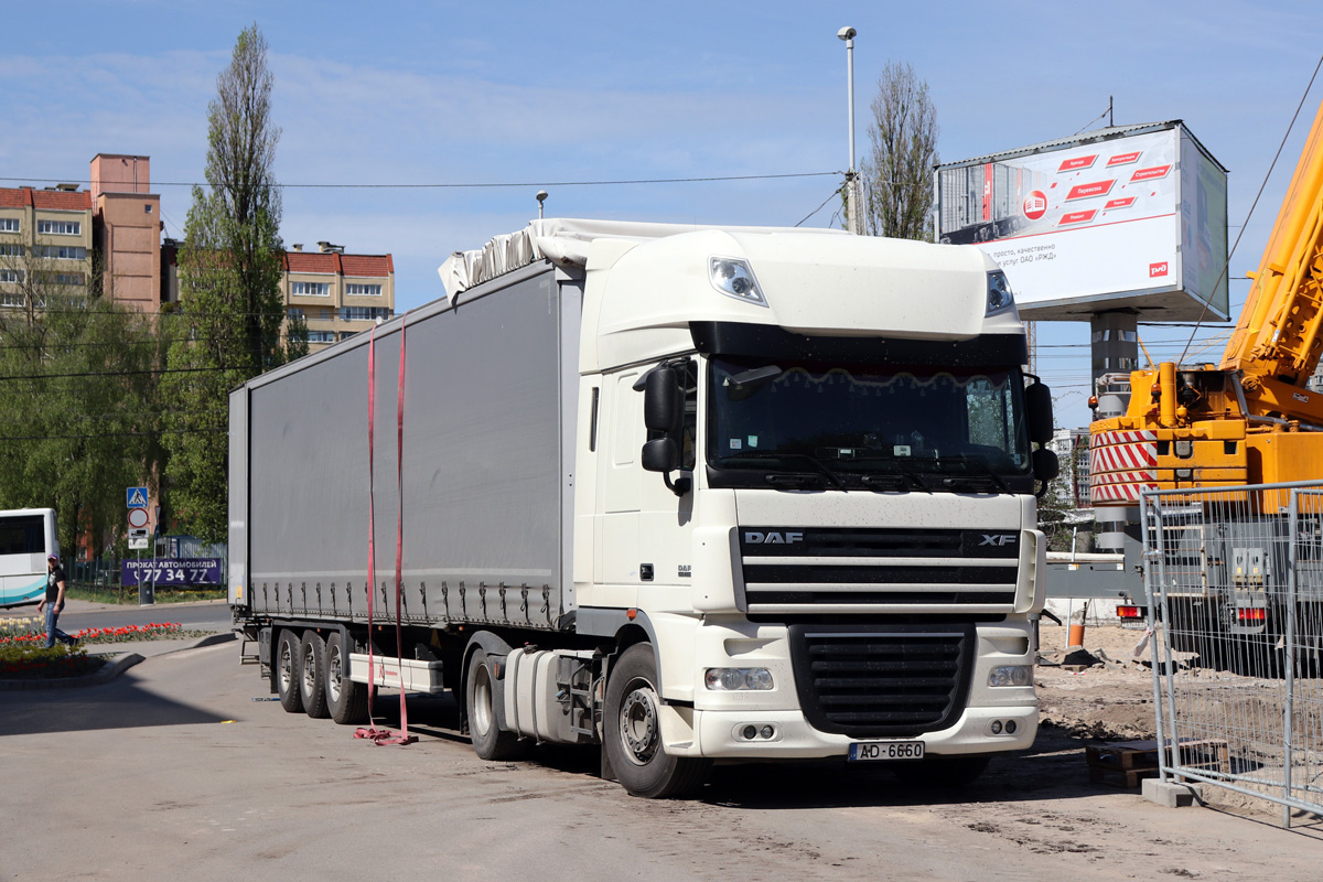 Латвия, № AD-6660 — DAF XF105 FT