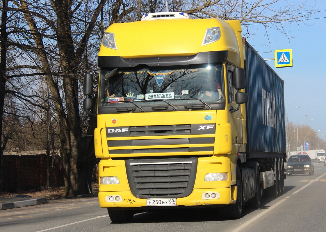 Псковская область, № Н 250 ЕУ 60 — DAF XF105 FT