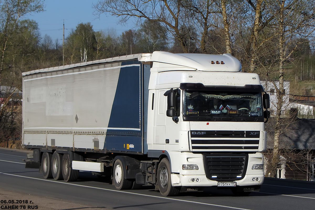 Москва, № Т 751 УУ 197 — DAF XF105 FT