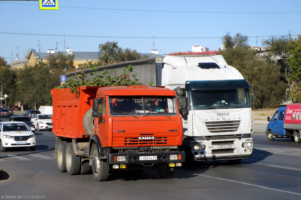 Волгоградская область, № С 452 АХ 34 — КамАЗ-65115 [651150]