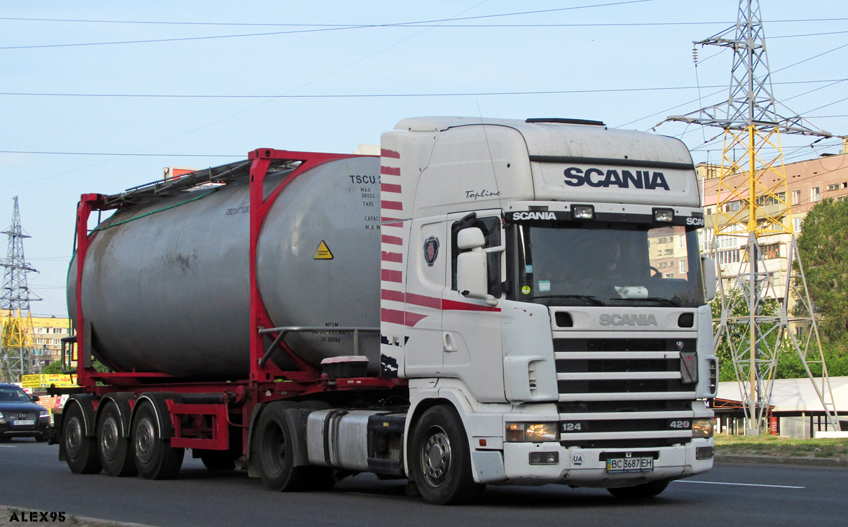 Львовская область, № ВС 3687 ЕН — Scania ('1996) R124L