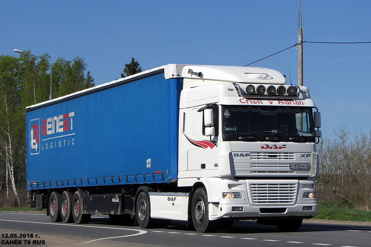 Ярославская область, № С 858 МН 76 — DAF XF95 FT