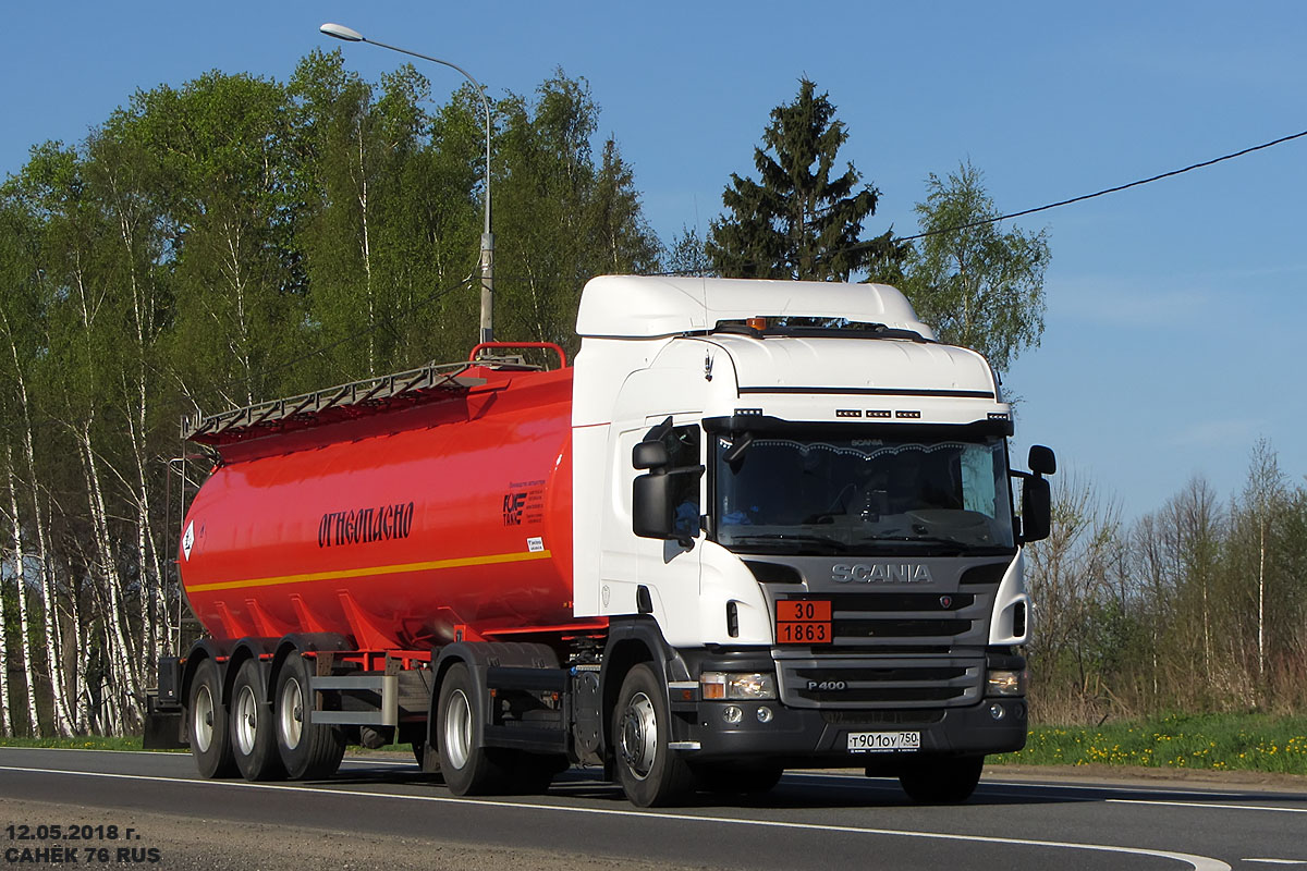 Московская область, № Т 901 ОУ 750 — Scania ('2011) P400