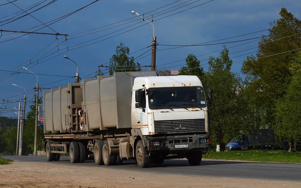 Калужская область, № О 803 ВЕ 40 — МАЗ-6312A8