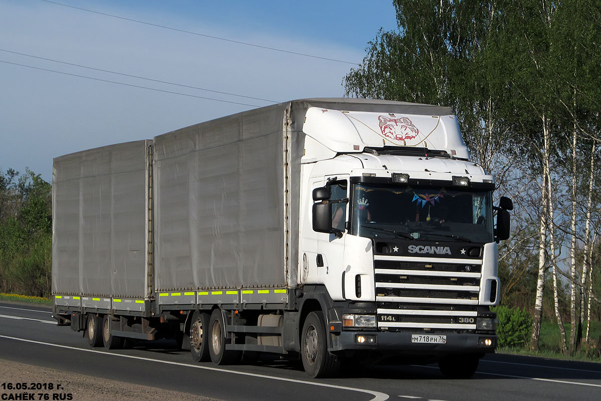 Ярославская область, № М 718 РН 76 — Scania ('1996) R114L