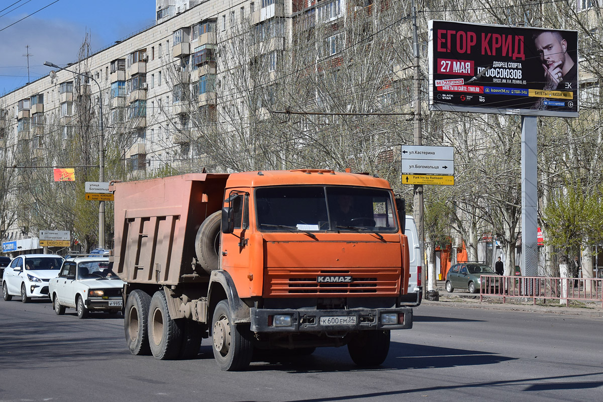 Волгоградская область, № К 600 ЕМ 34 — КамАЗ-65115 [651150]