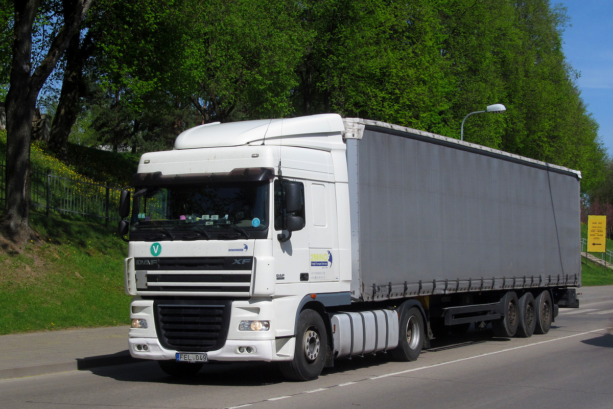 Литва, № FEL 049 — DAF XF105 FT