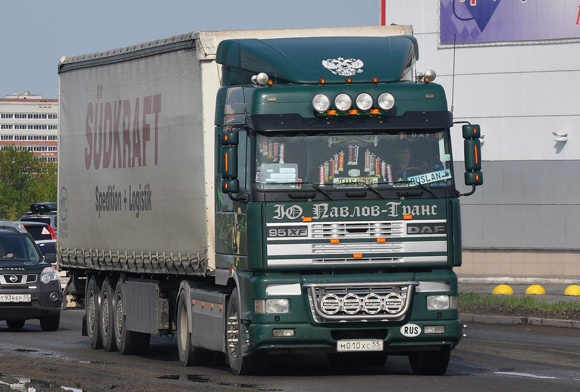 Омская область, № М 010 ХС 55 — DAF 95XF FT