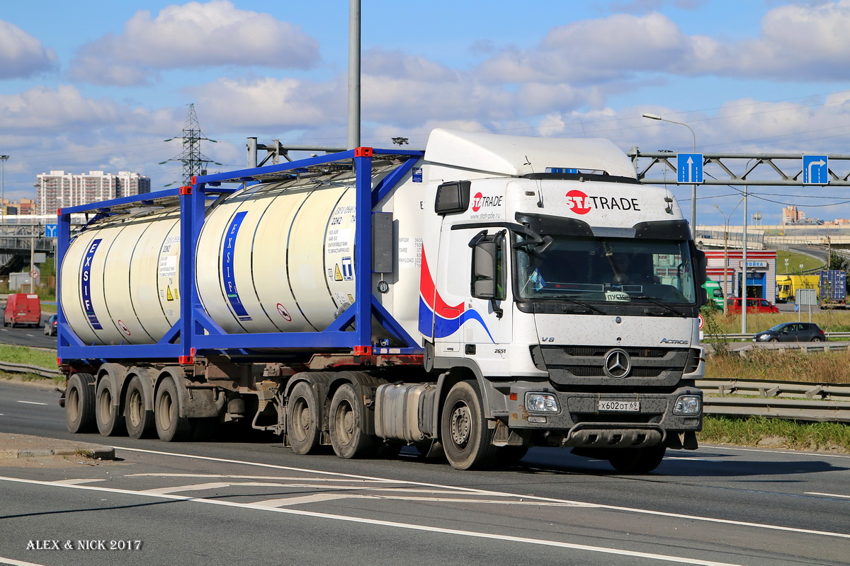 Тверская область, № Х 602 ОТ 69 — Mercedes-Benz Actros ('2009)