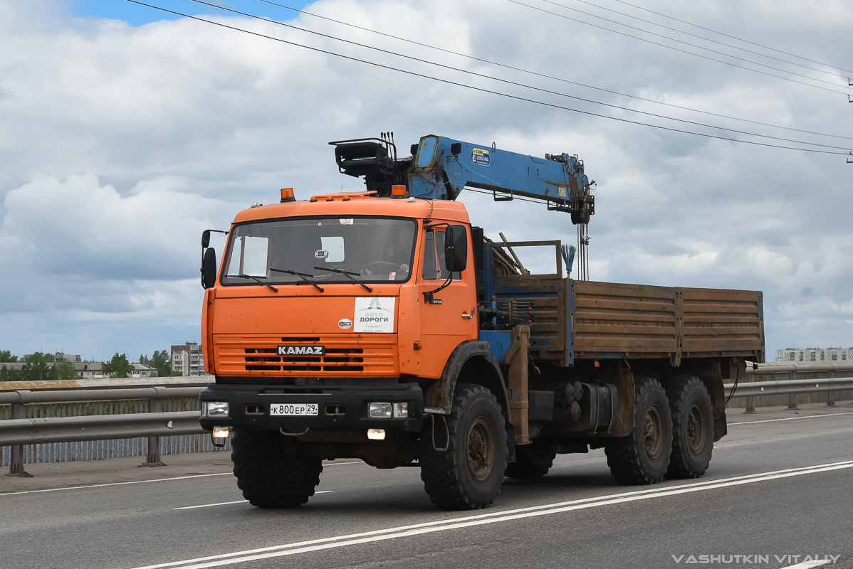 Архангельская область, № К 800 ЕР 29 — КамАЗ-43118-15 [43118R]