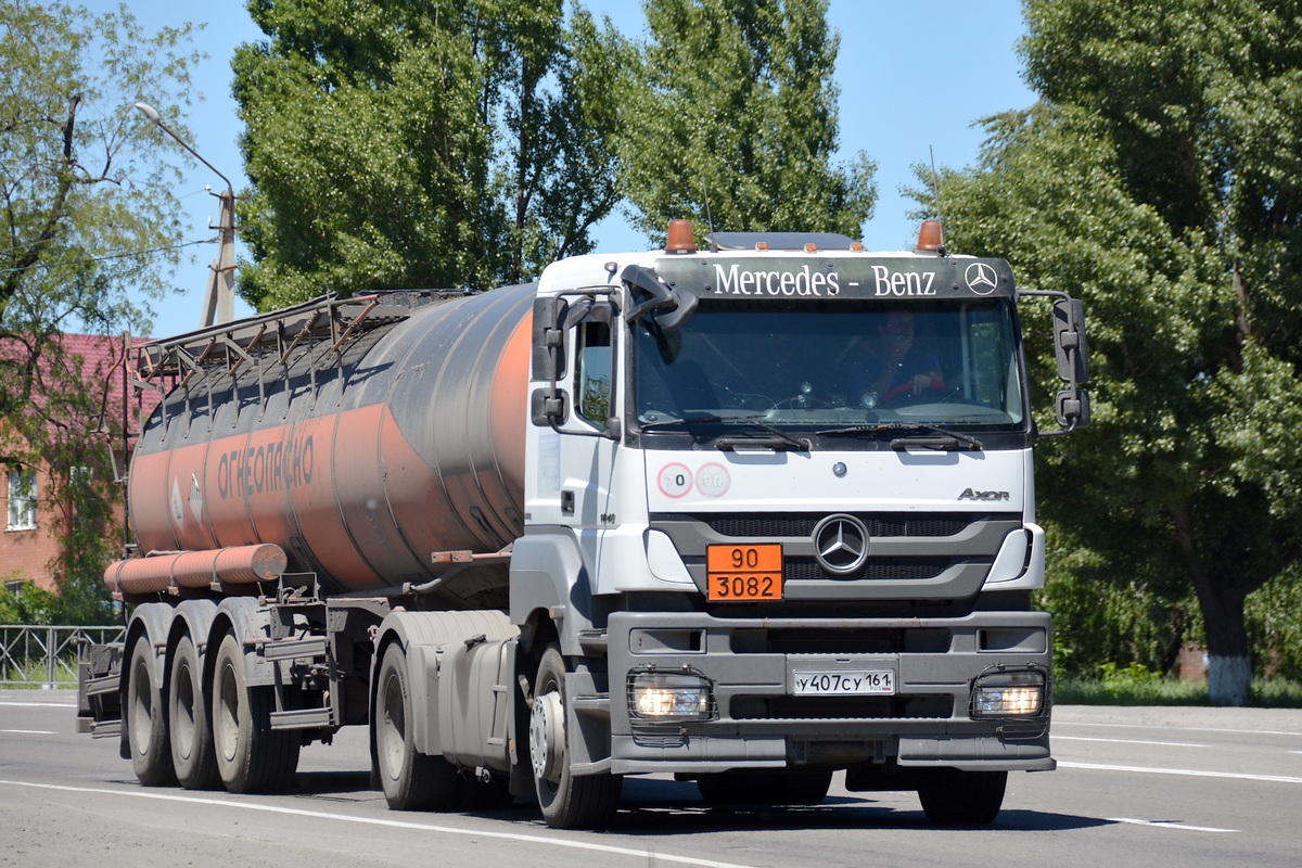 Ростовская область, № У 407 СУ 161 — Mercedes-Benz Axor 1840 [Z9M]