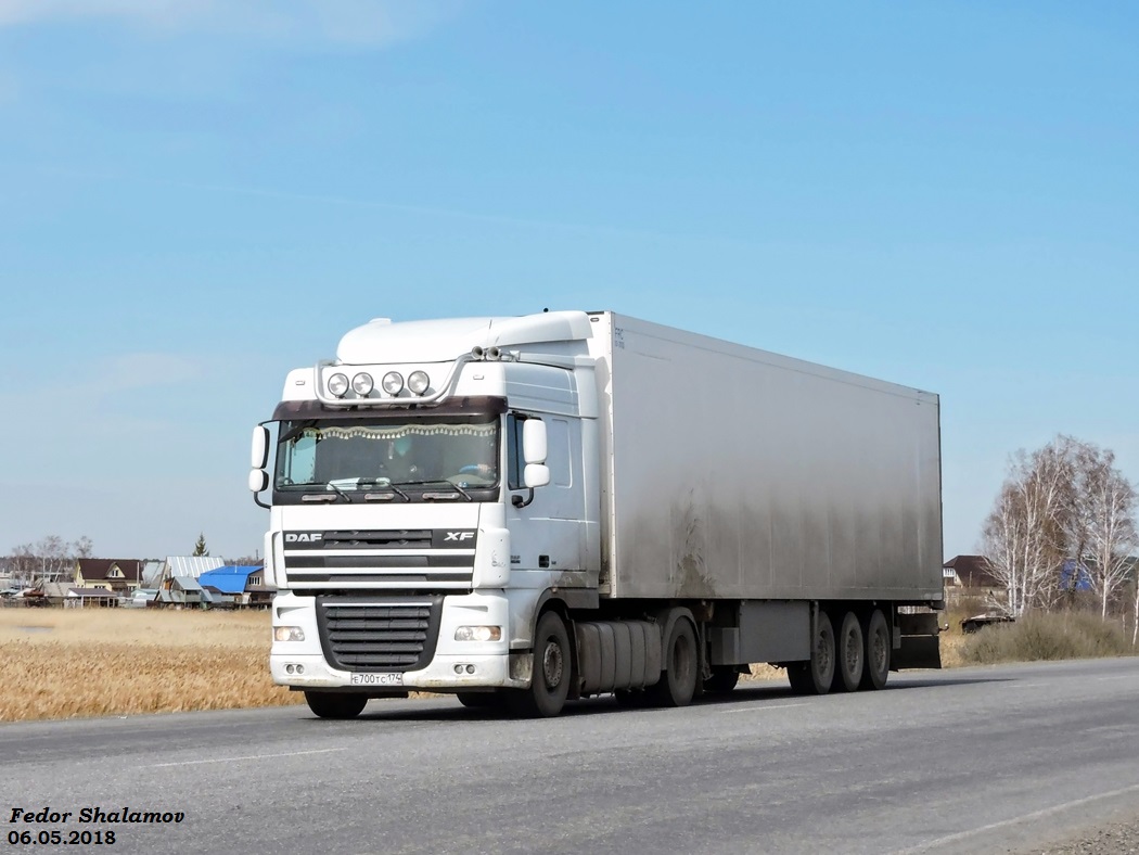 Челябинская область, № Е 700 ТС 174 — DAF XF105 FT