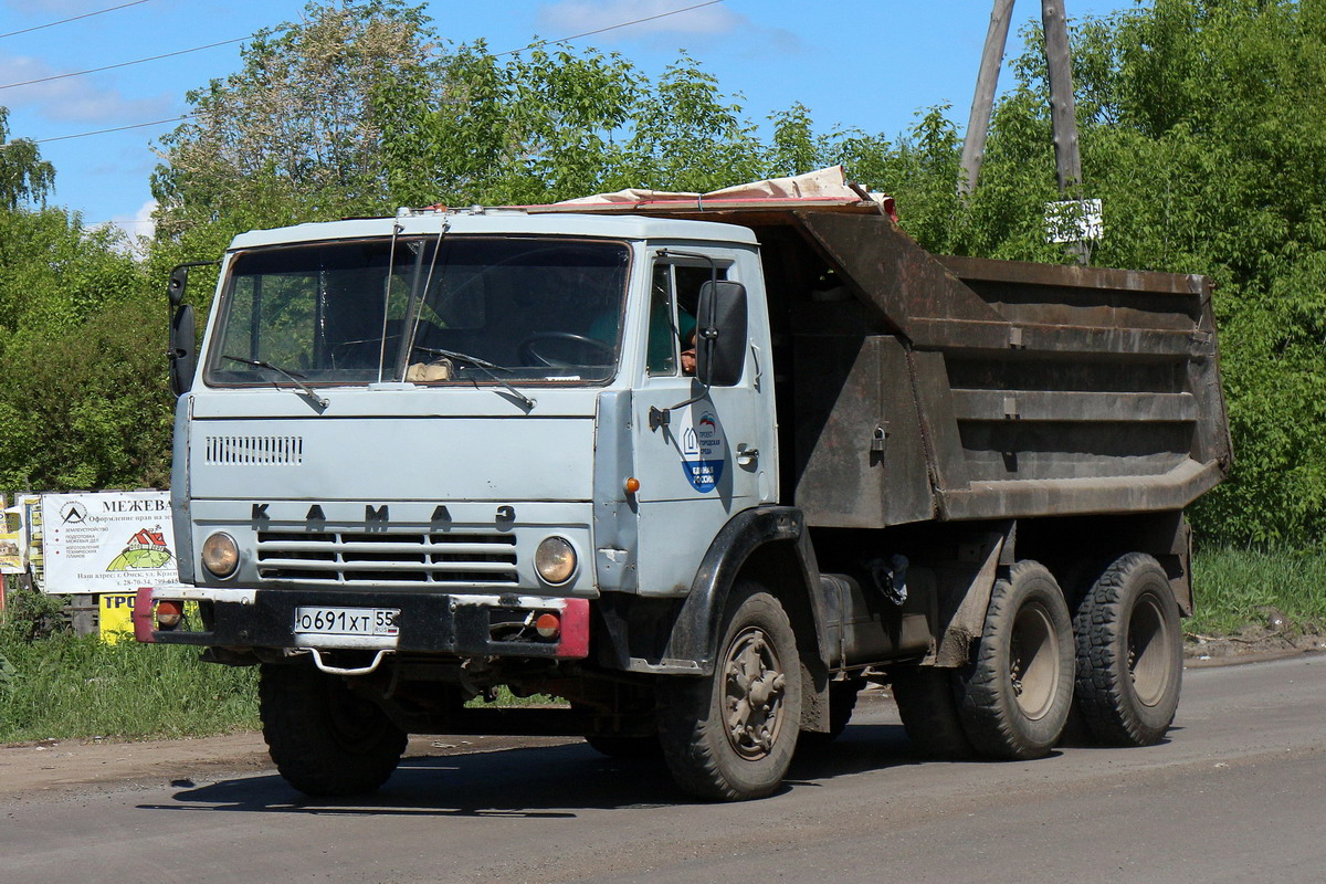 Омская область, № О 691 ХТ 55 — КамАЗ-55111 [551110]