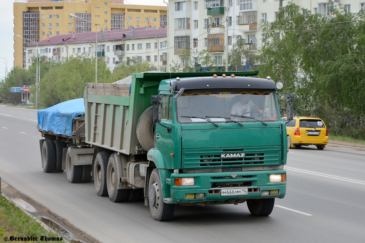 Саха (Якутия), № М 666 ММ 14 — КамАЗ-6520-06 [65200F]