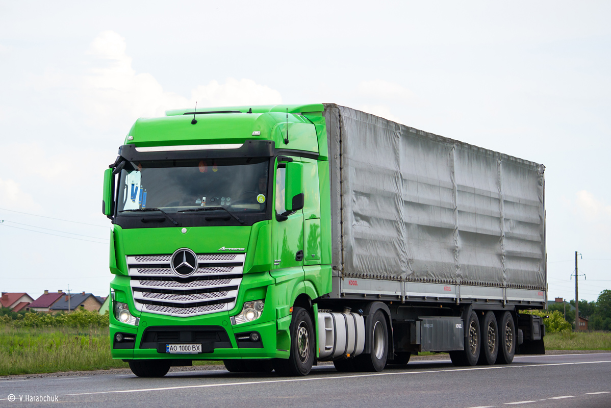 Закарпатская область, № АО 1000 ВХ — Mercedes-Benz Actros ('2011) 1845