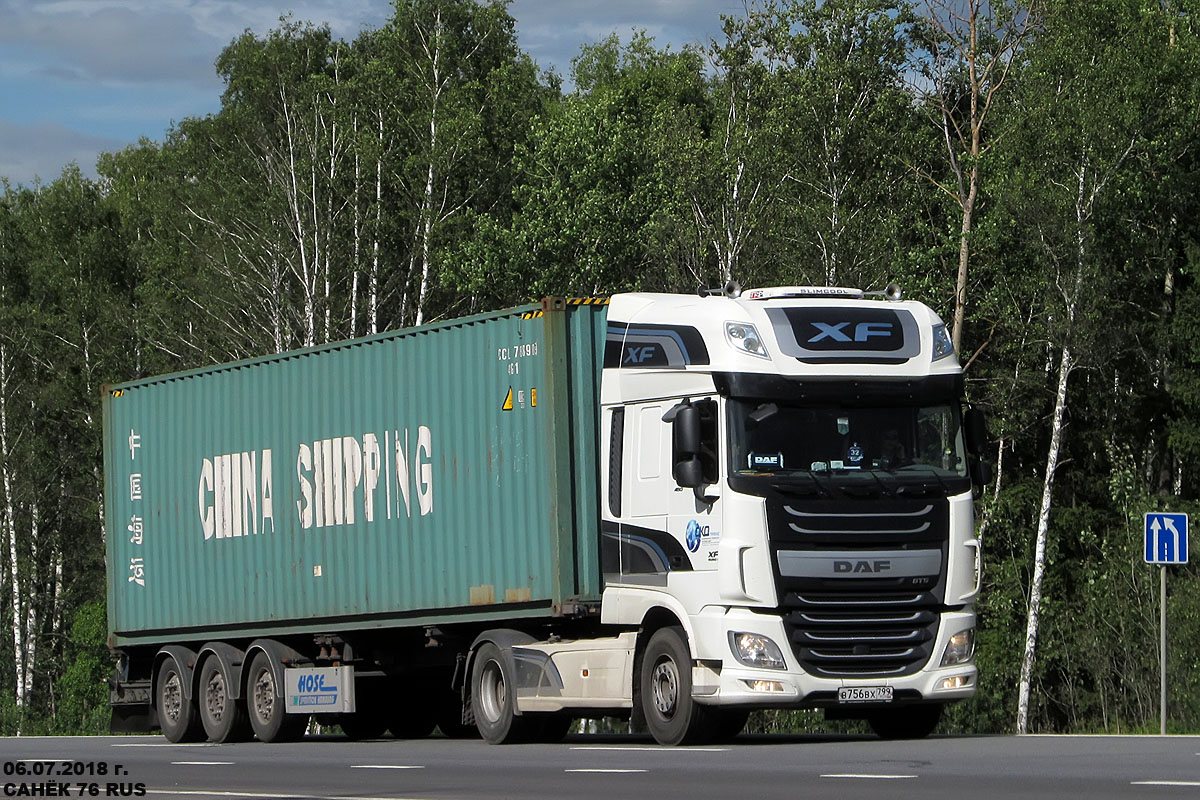 Москва, № В 756 ВХ 799 — DAF XF Euro6 FT