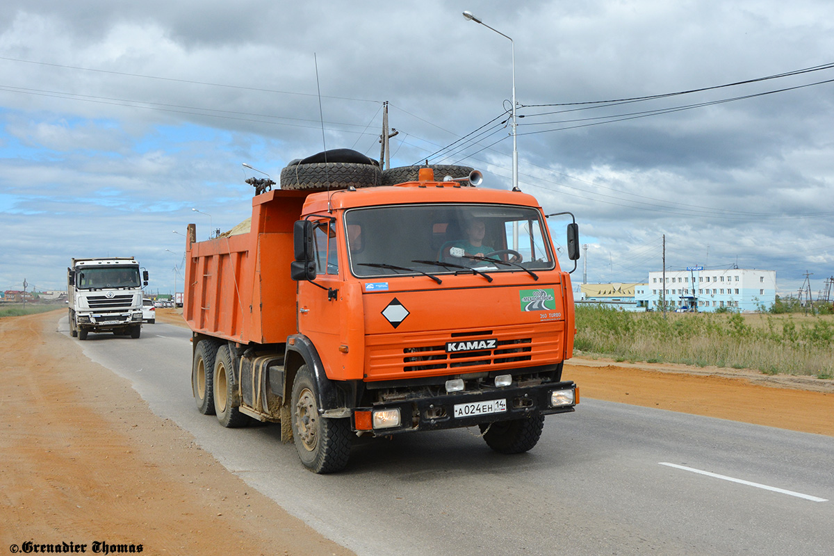 Саха (Якутия), № А 024 ЕН 14 — КамАЗ-65115 [651150]