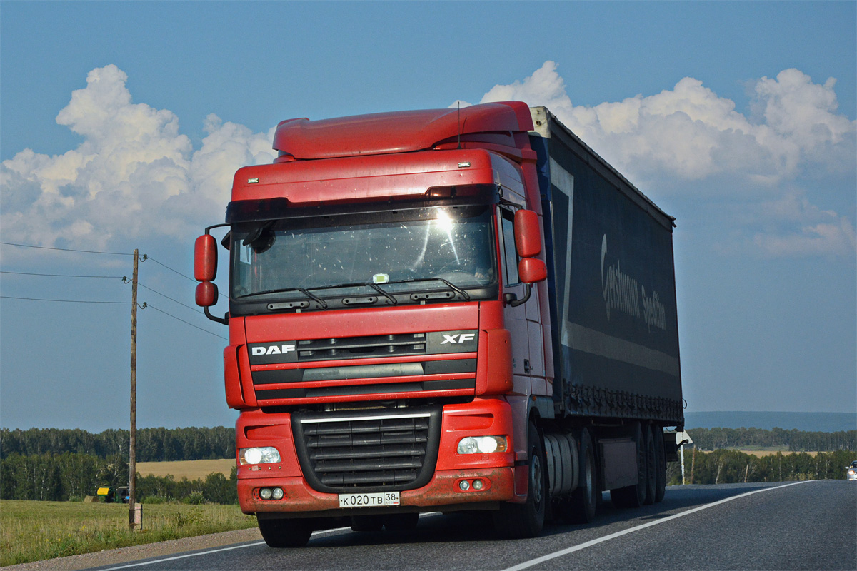 Иркутская область, № К 020 ТВ 38 — DAF XF105 FT