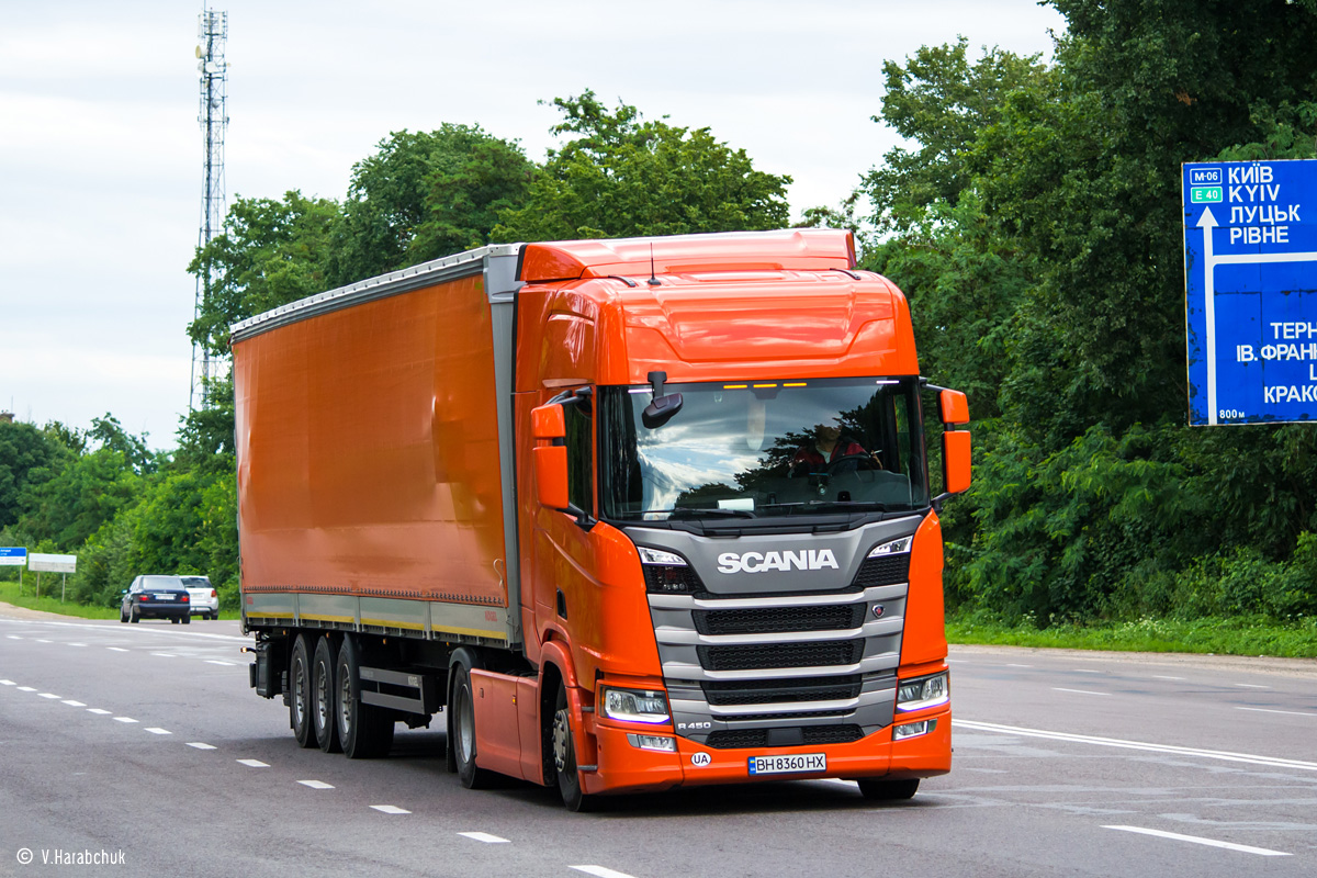 Одесская область, № ВН 8360 НХ — Scania ('2016) R450