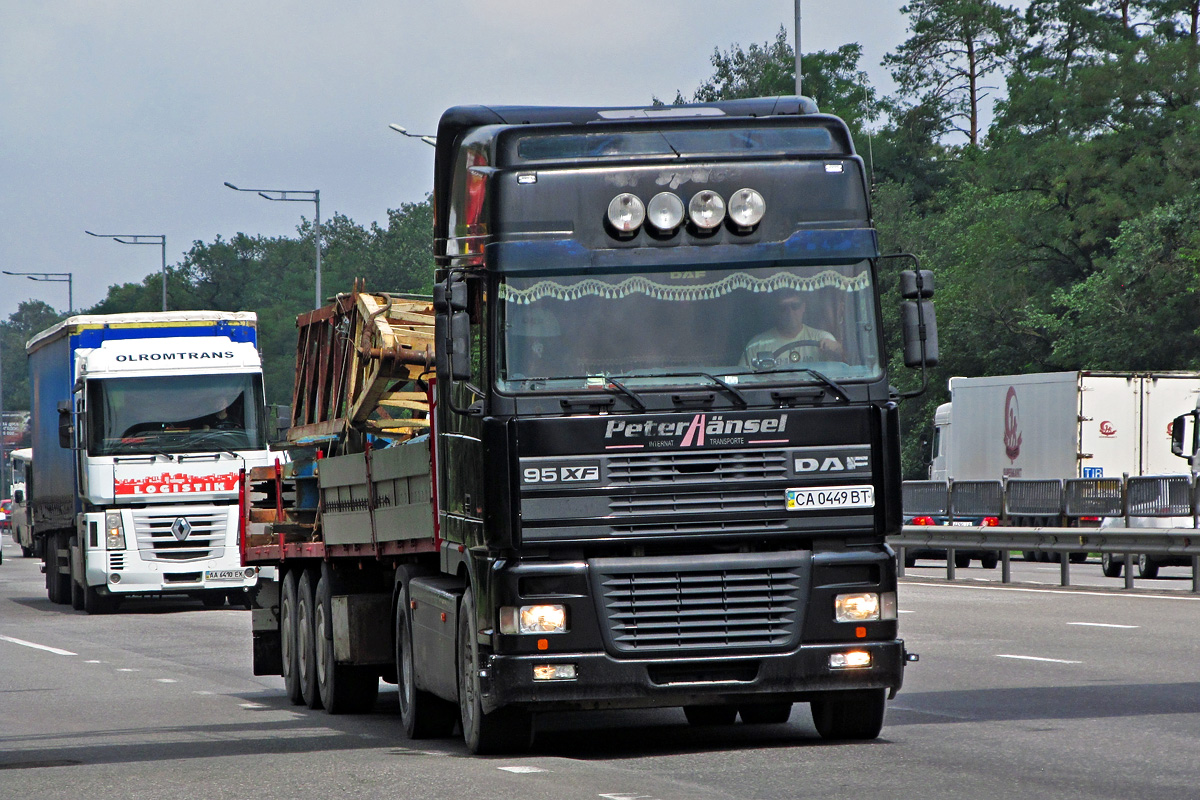 Черкасская область, № СА 0449 ВТ — DAF 95XF FT