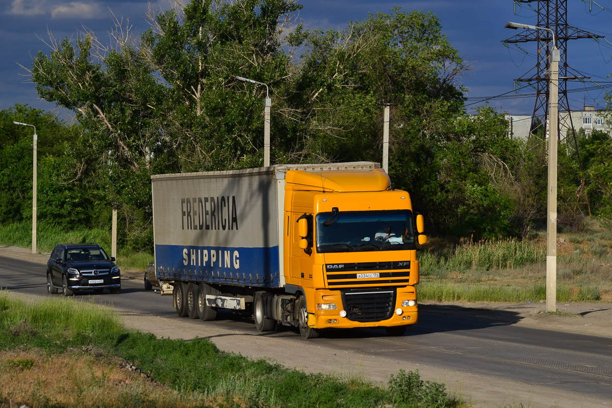 Волгоградская область, № А 034 СС 134 — DAF XF105 FT