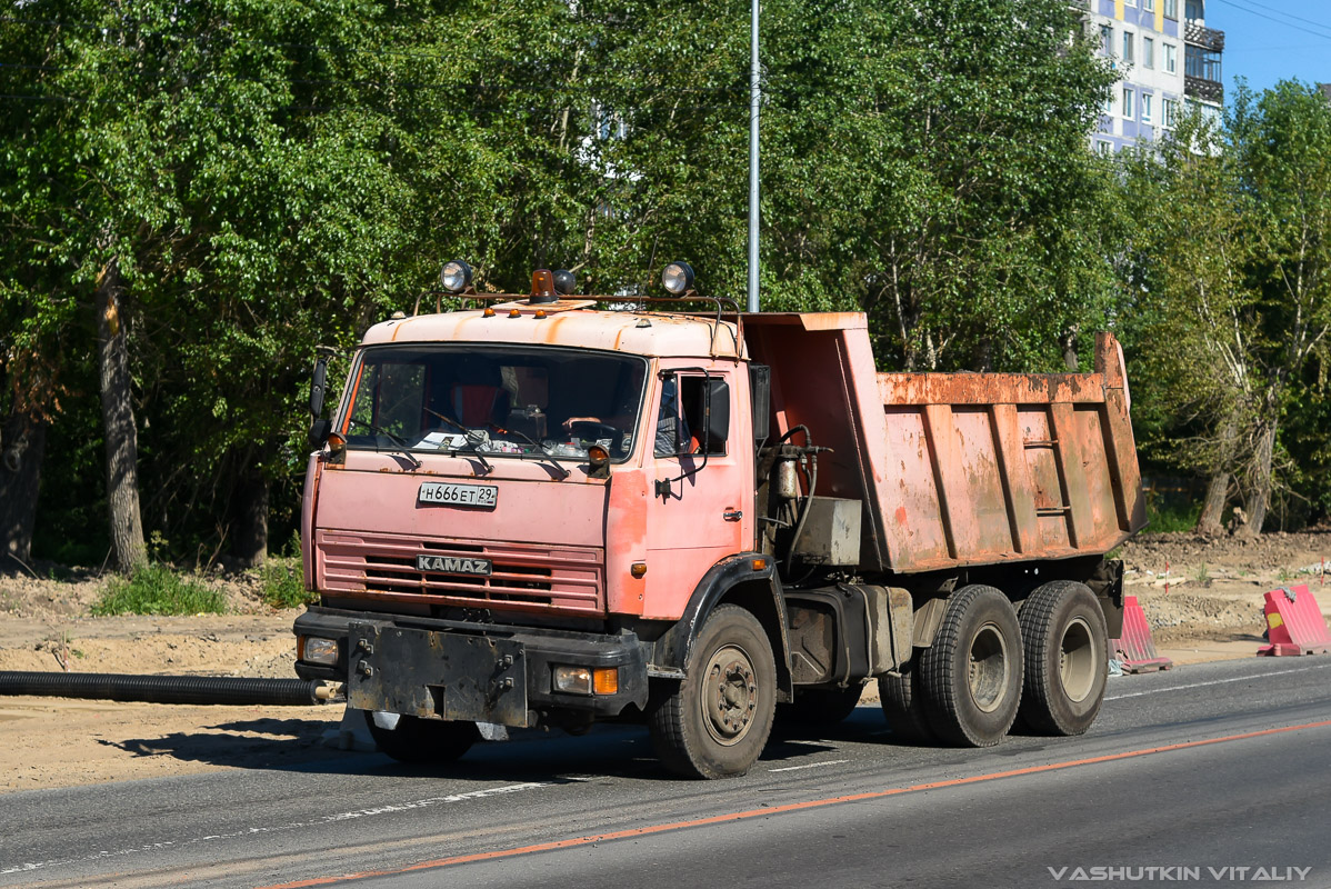 Архангельская область, № Н 666 ЕТ 29 — КамАЗ-65115 [651150]