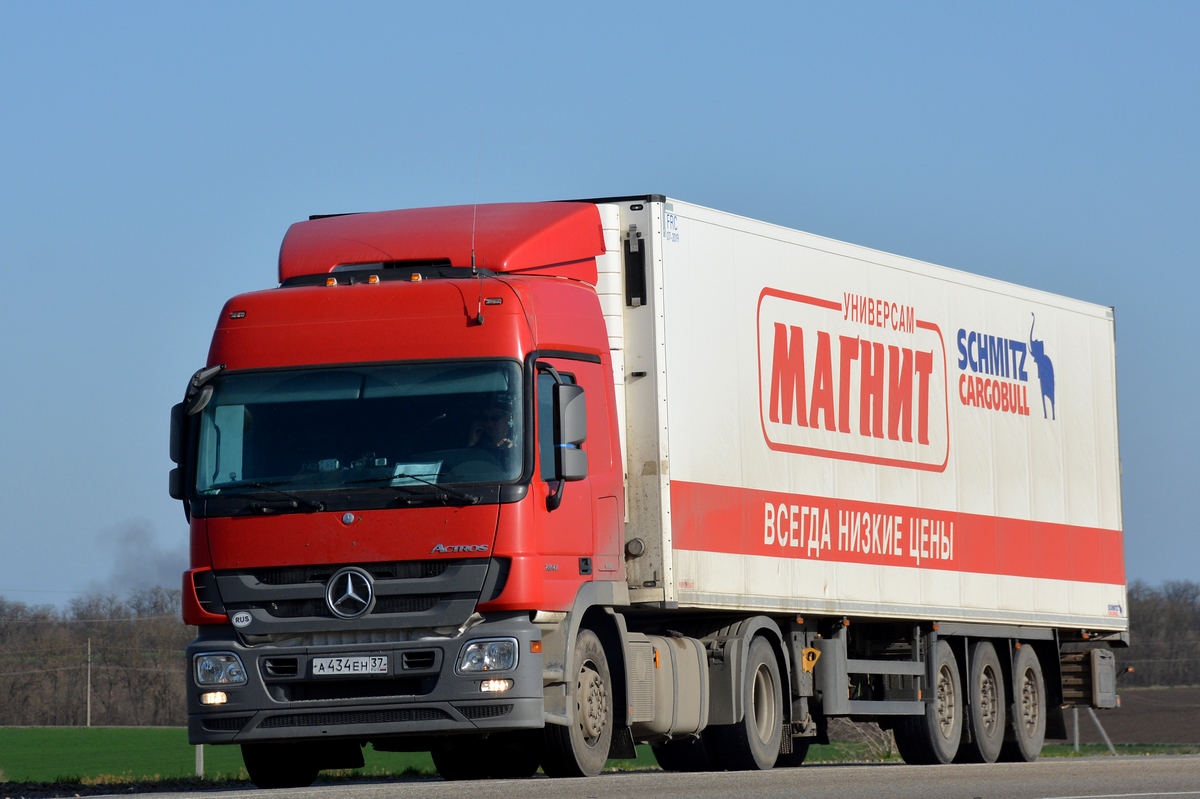 Тверская область, № А 434 ЕН 37 — Mercedes-Benz Actros ('2009) 1841