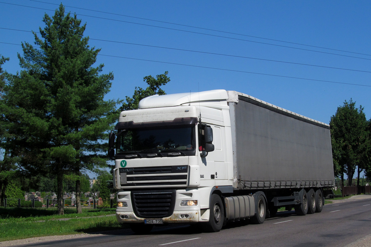 Литва, № HDA 730 — DAF XF105 FT