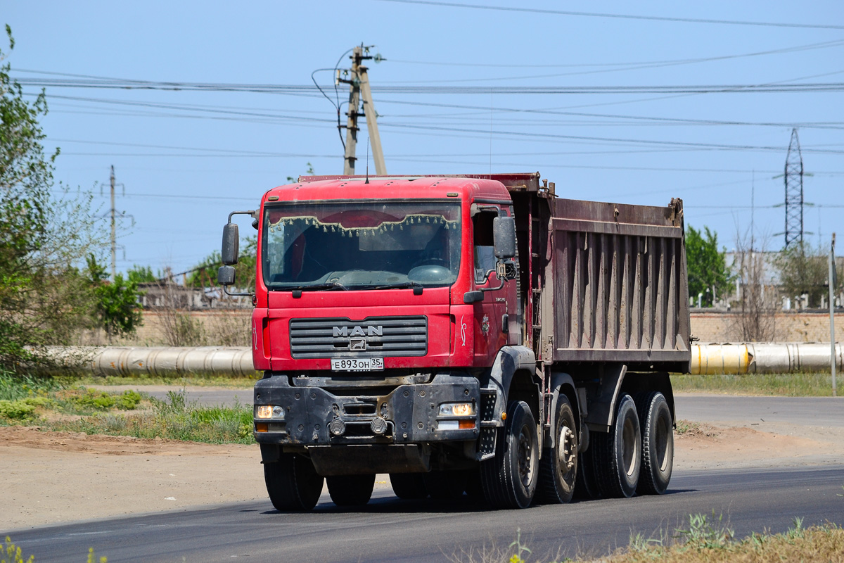 Волгоградская область, № Е 893 ОН 35 — MAN TGA 41.390