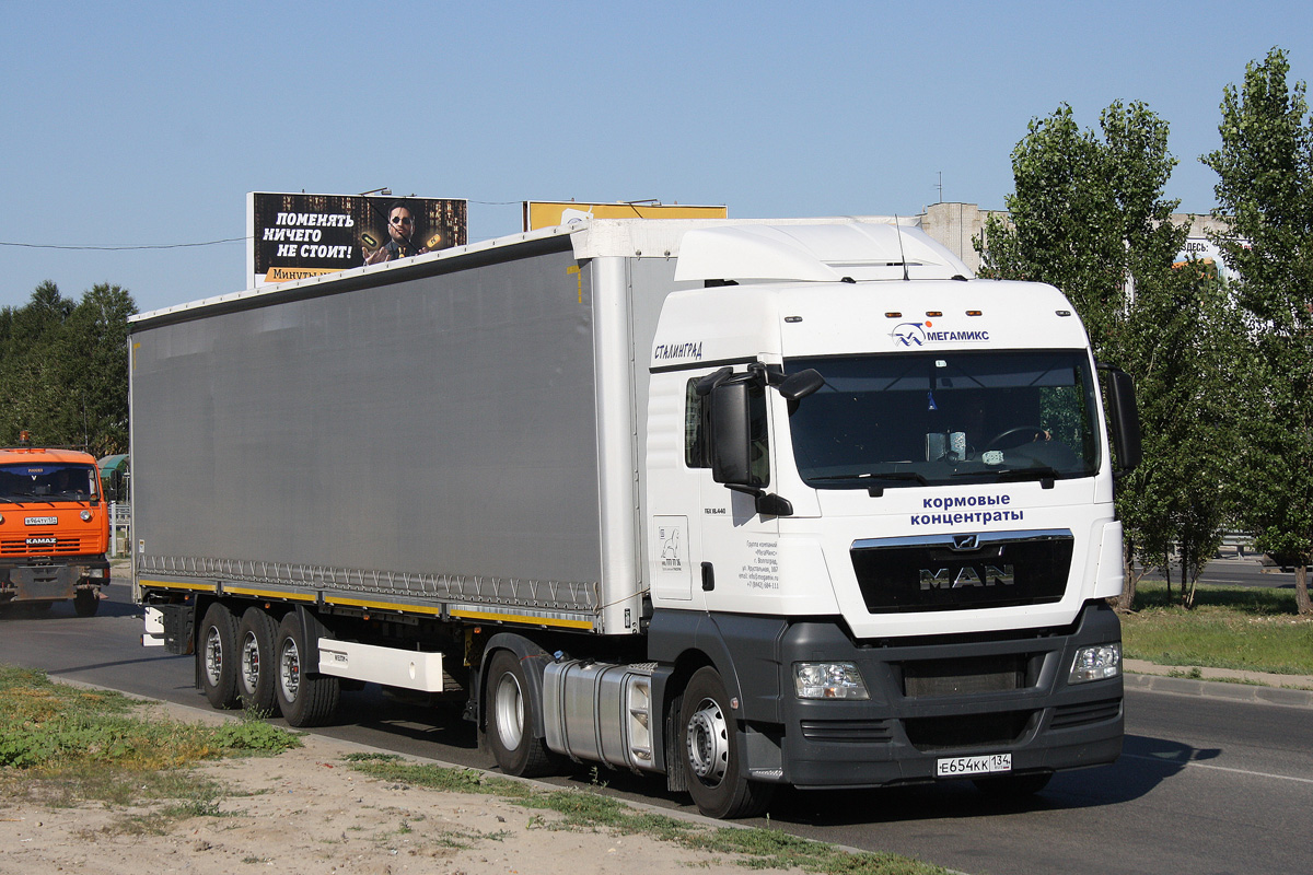 Волгоградская область, № Е 654 КК 134 — MAN TGX ('2007) 18.440