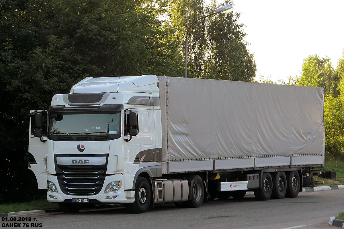 Польша, № WGM 09U7 — DAF XF Euro6 FT