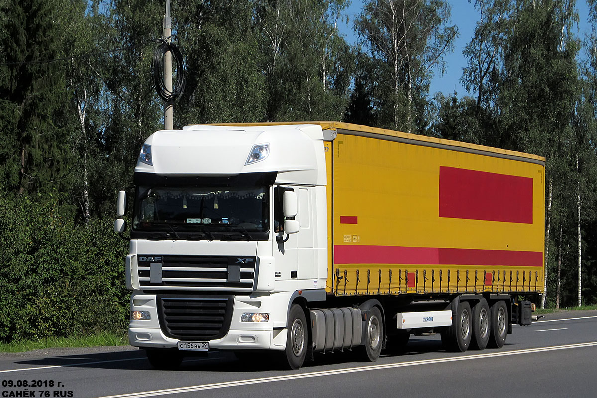 Калининградская область, № С 156 ВА 39 — DAF XF105 FT