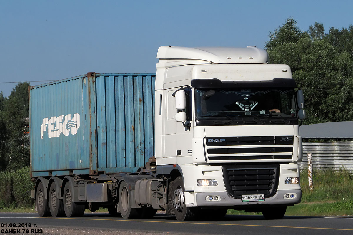 Московская область, № О 469 УЕ 190 — DAF XF105 FT