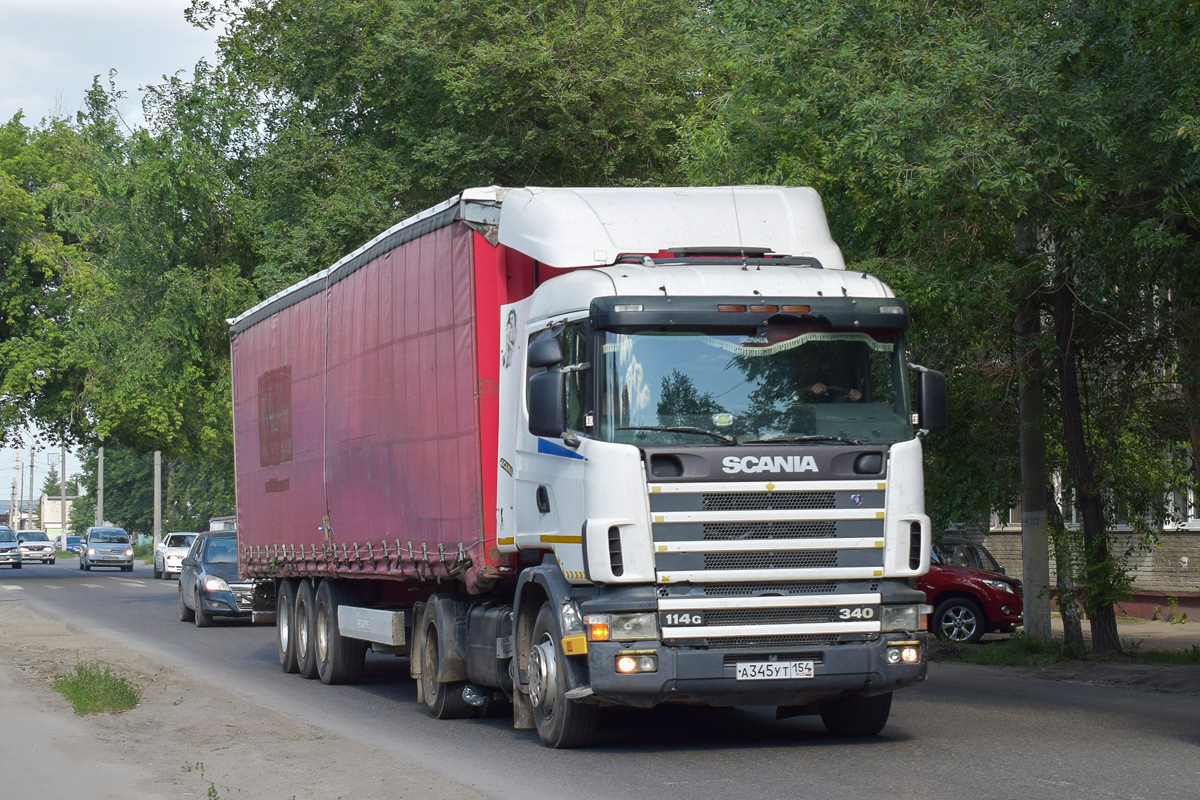 Новосибирская область, № А 345 УТ 154 — Scania ('1996) R114G