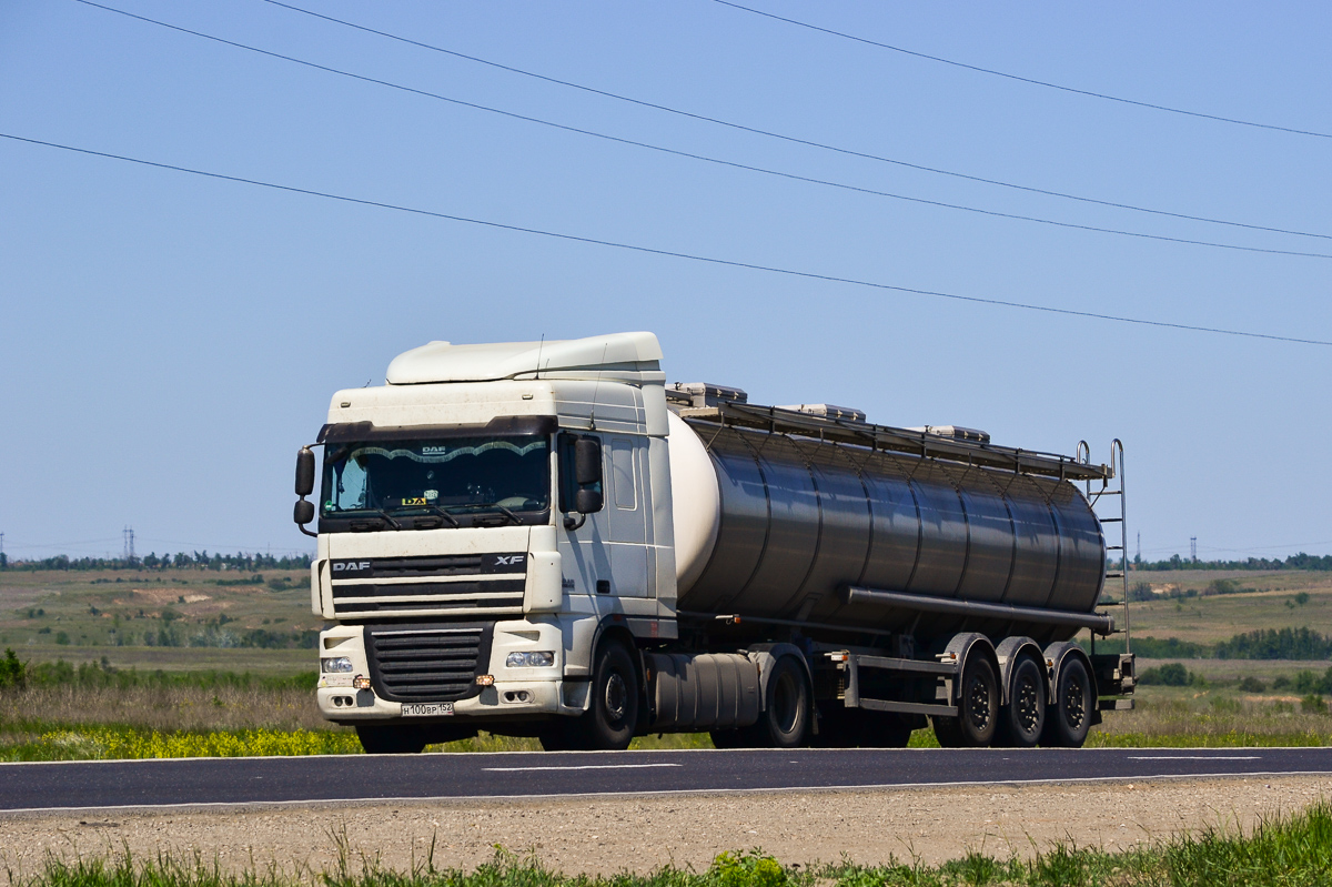 Нижегородская область, № Н 100 ВР 152 — DAF XF105 FT