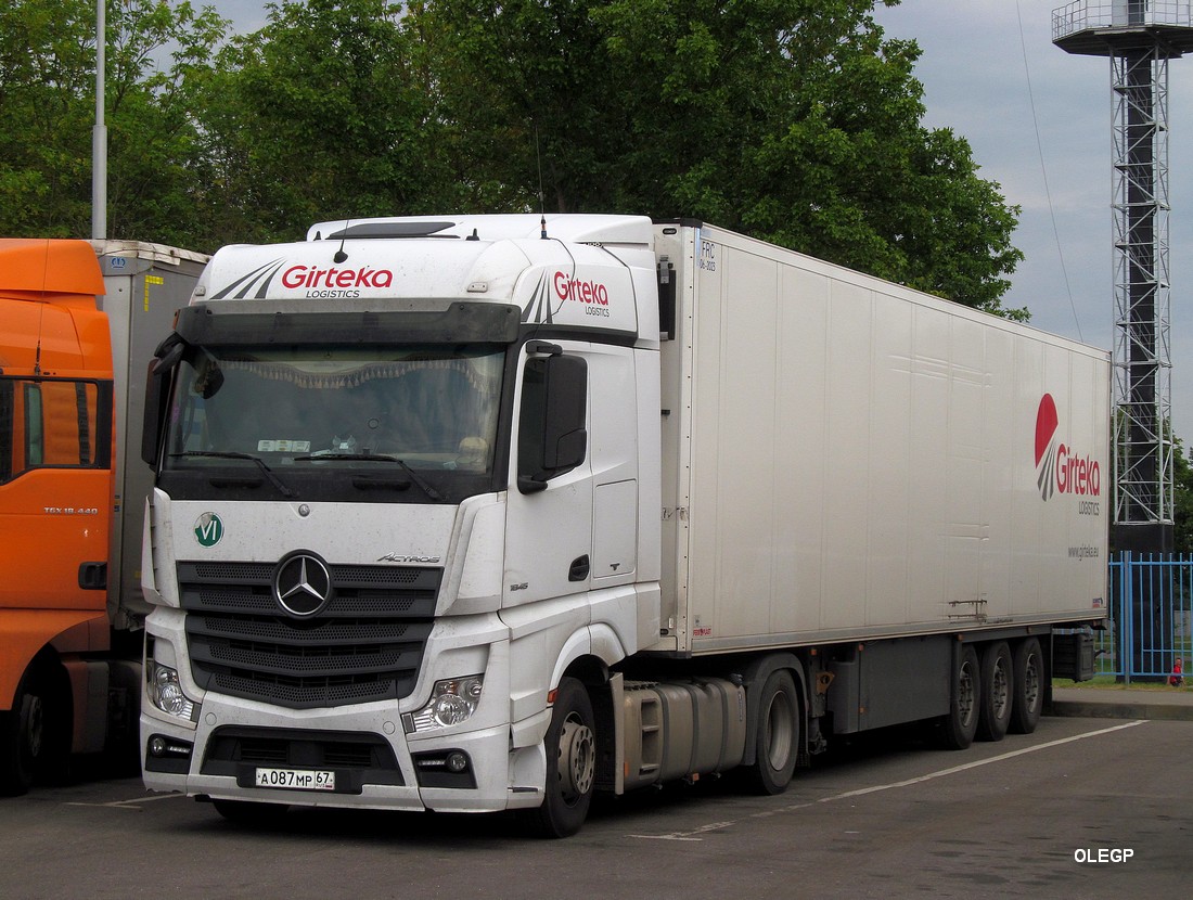 Смоленская область, № А 087 МР 67 — Mercedes-Benz Actros ('2011) 1845