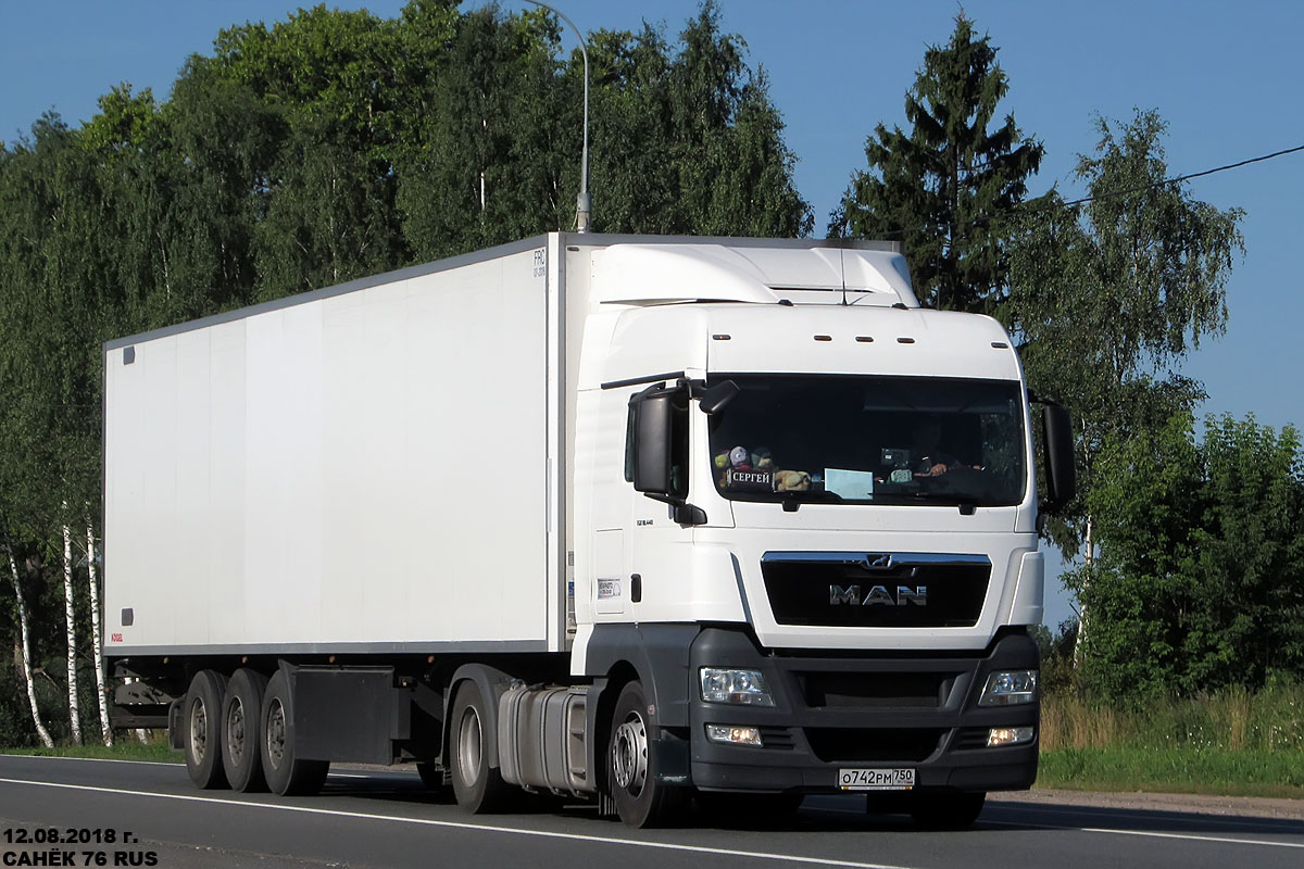 Московская область, № О 742 РМ 750 — MAN TGX ('2007) 18.400