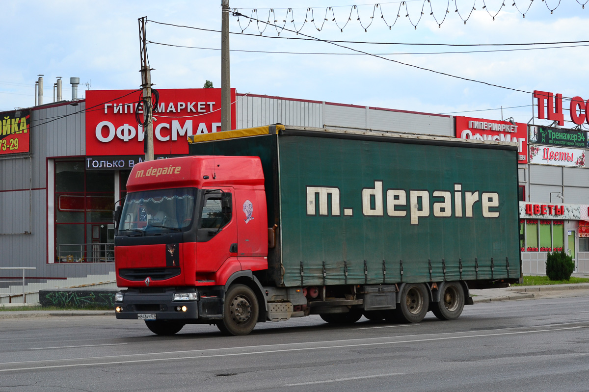 Москва, № М 843 АУ 177 — Renault Premium ('1996)