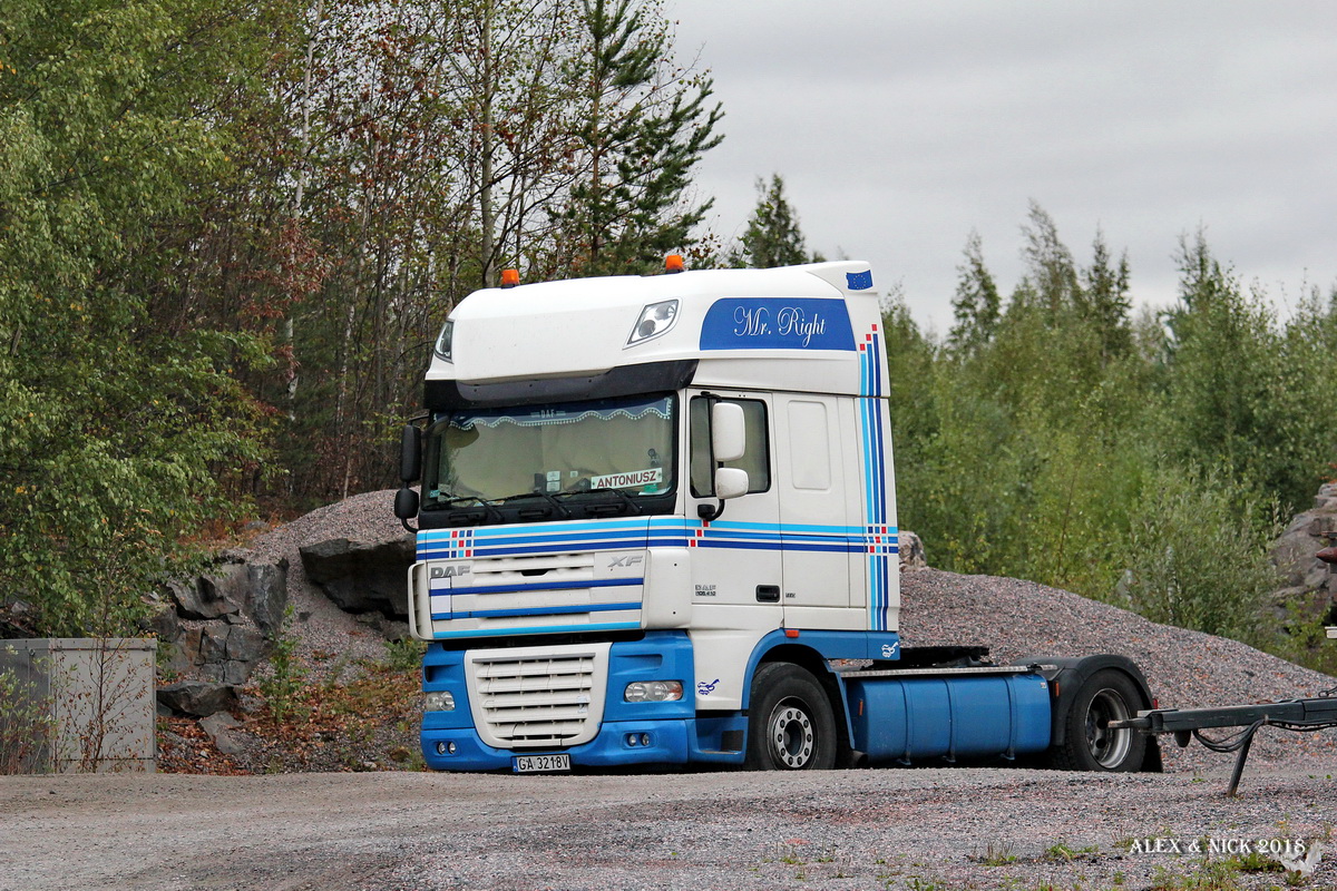 Польша, № GA 3218V — DAF XF105 FT