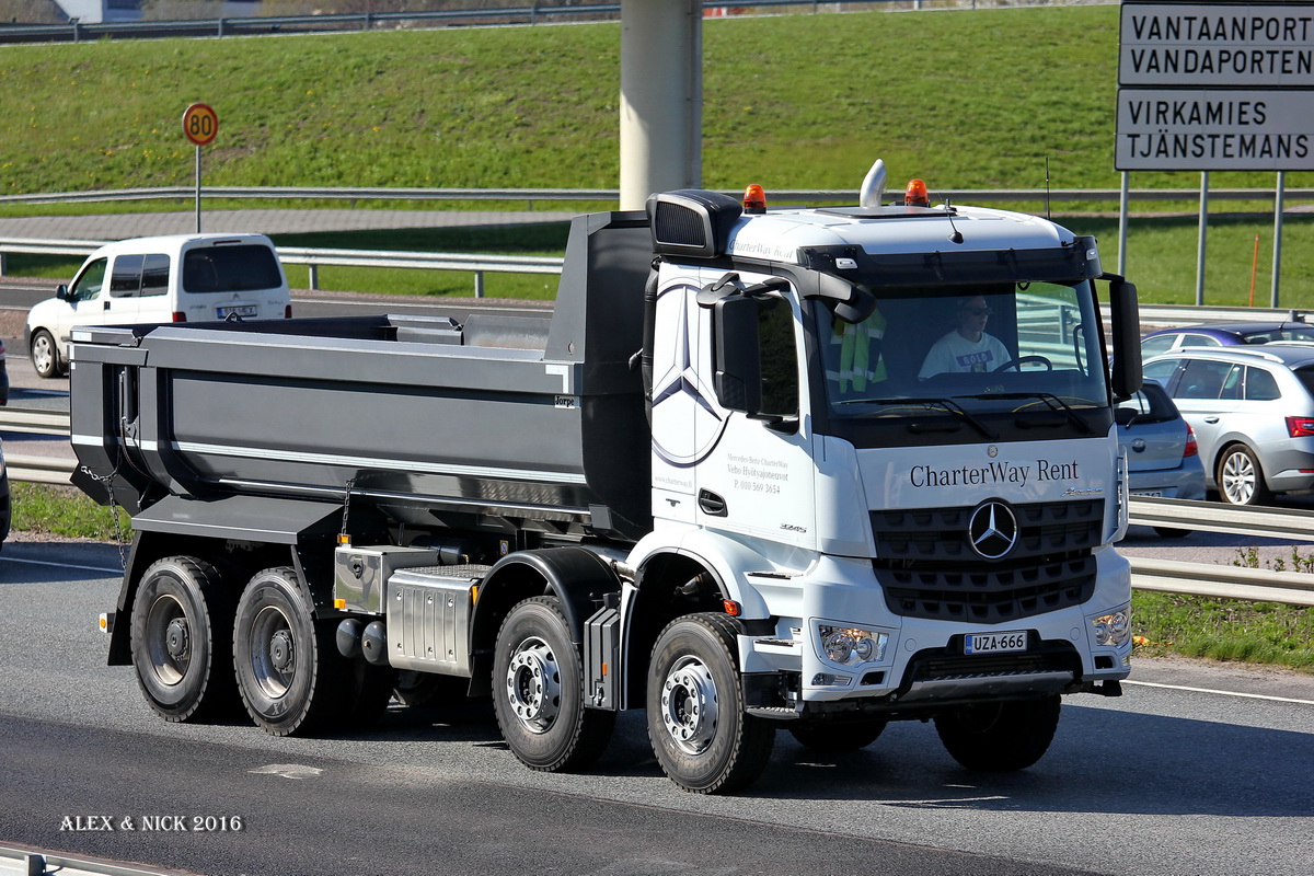 Финляндия, № UZA-666 — Mercedes-Benz Arocs (общ.м)