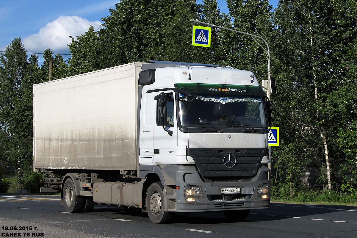 Тульская область, № М 833 СМ 71 — Mercedes-Benz Actros ('2003) 1841