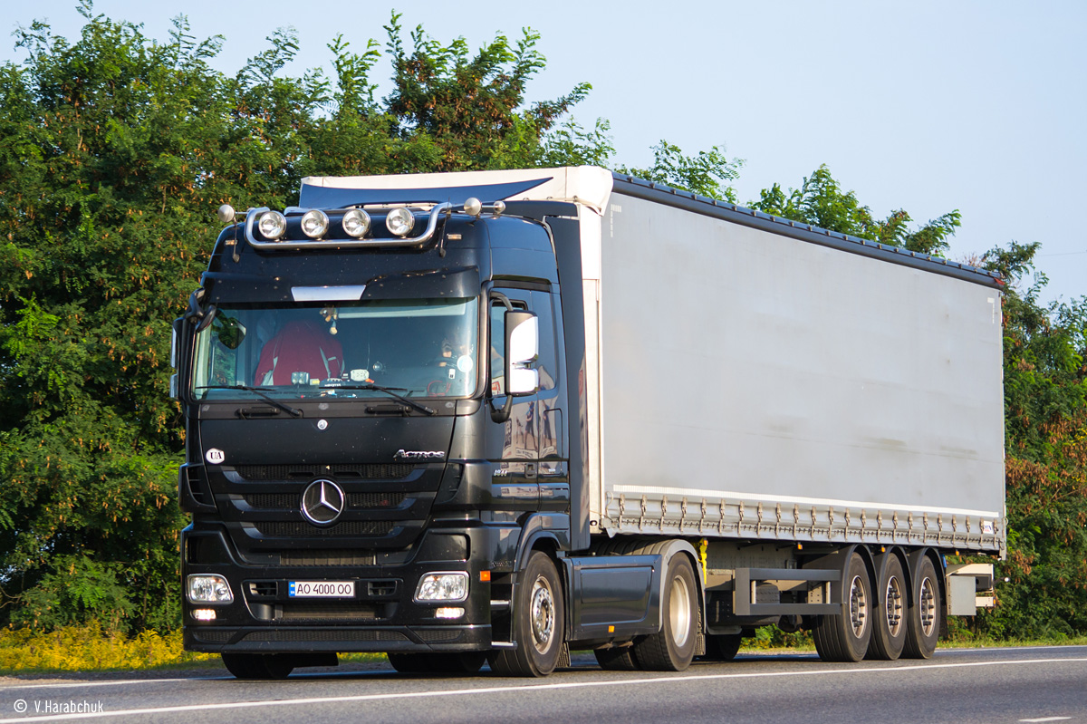 Закарпатская область, № АО 4000 ОО — Mercedes-Benz Actros ('2009) 1844