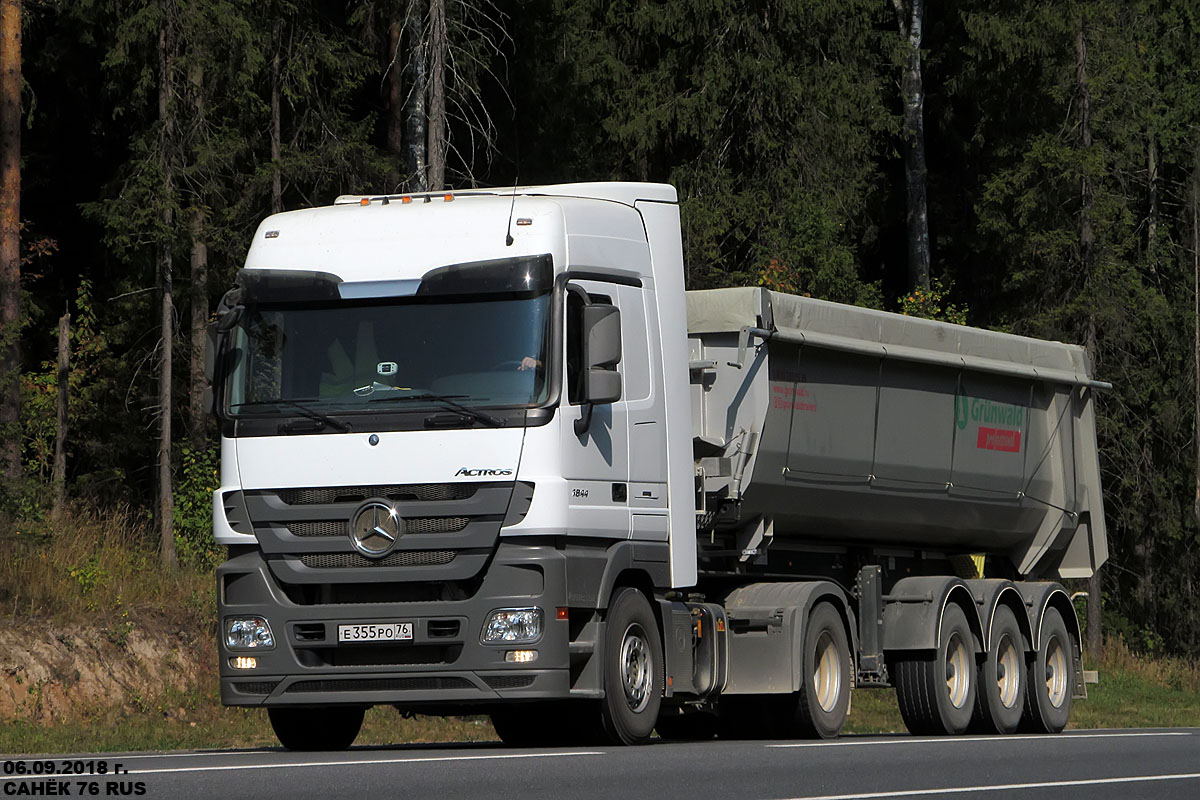 Ярославская область, № Е 355 РО 76 — Mercedes-Benz Actros ('2009) 1844