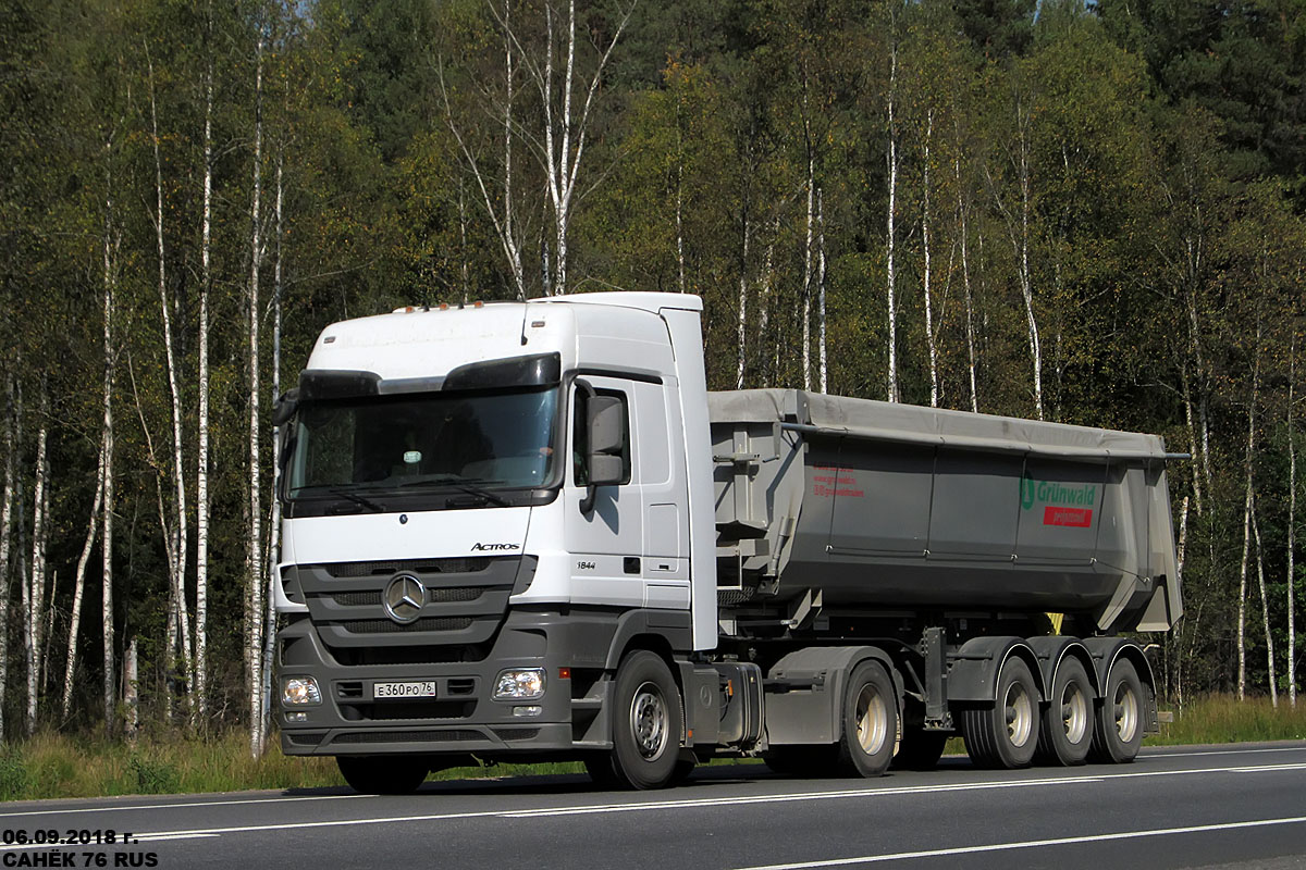 Ярославская область, № Е 360 РО 76 — Mercedes-Benz Actros ('2009) 1844