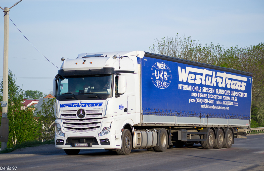 Львовская область, № ВС 0333 ЕХ — Mercedes-Benz Actros ('2011) 1848