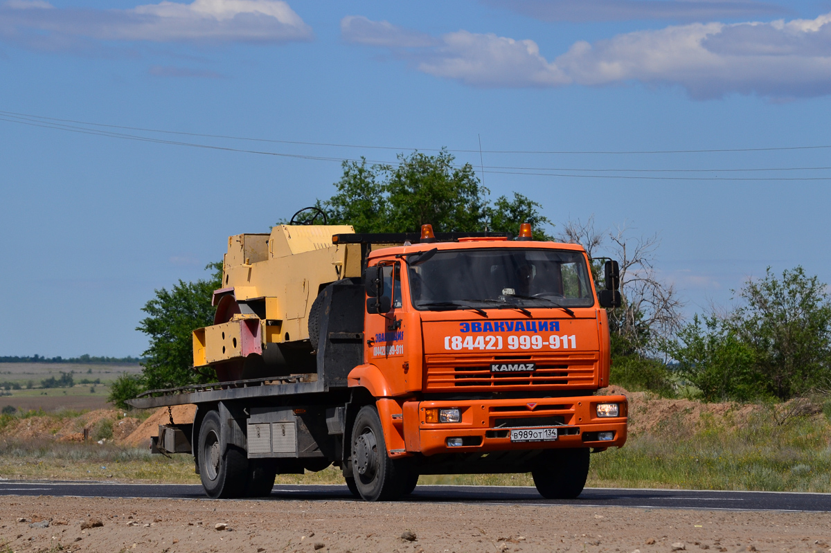 Волгоградская область, № В 989 ОТ 134 — КамАЗ-53605-D3