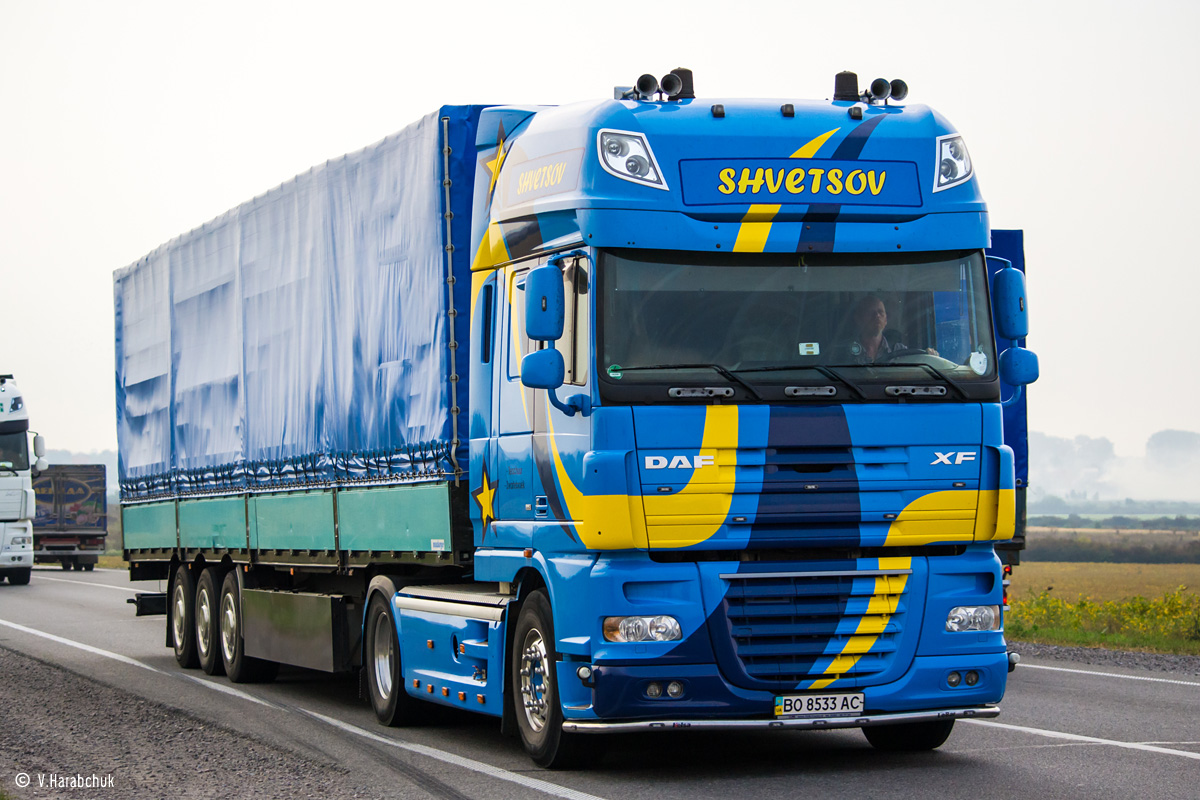 Тернопольская область, № ВО 8533 АС — DAF XF105 FT