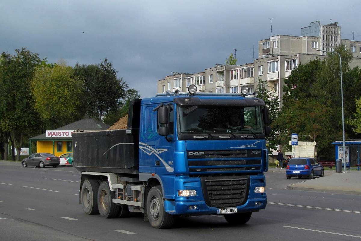 Литва, № KFA 666 — DAF XF105 FAT