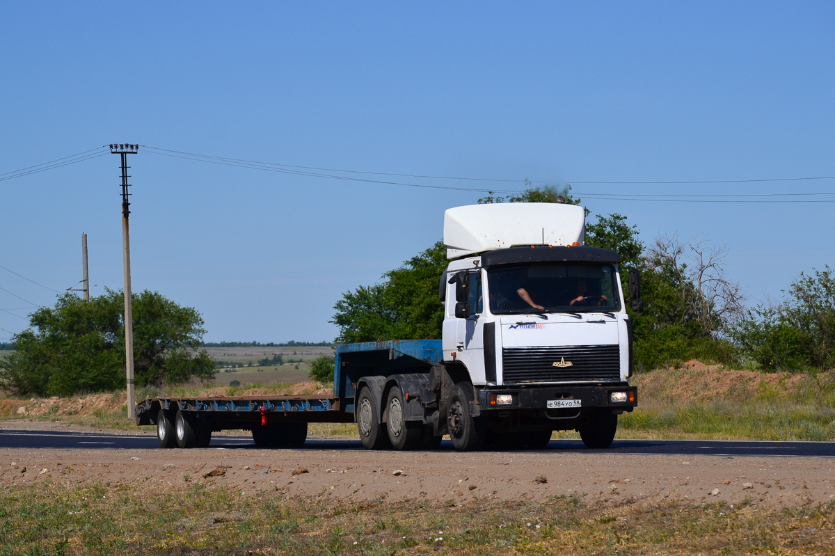 Пензенская область, № Е 984 УО 58 — МАЗ-6422 (общая модель)